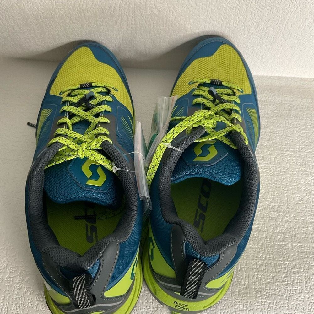 Scott Kinabalu Supertrac Trail Running‎ Shoe Mens Size 9 Blue LimeGreen Trainers - Picture 4 of 8